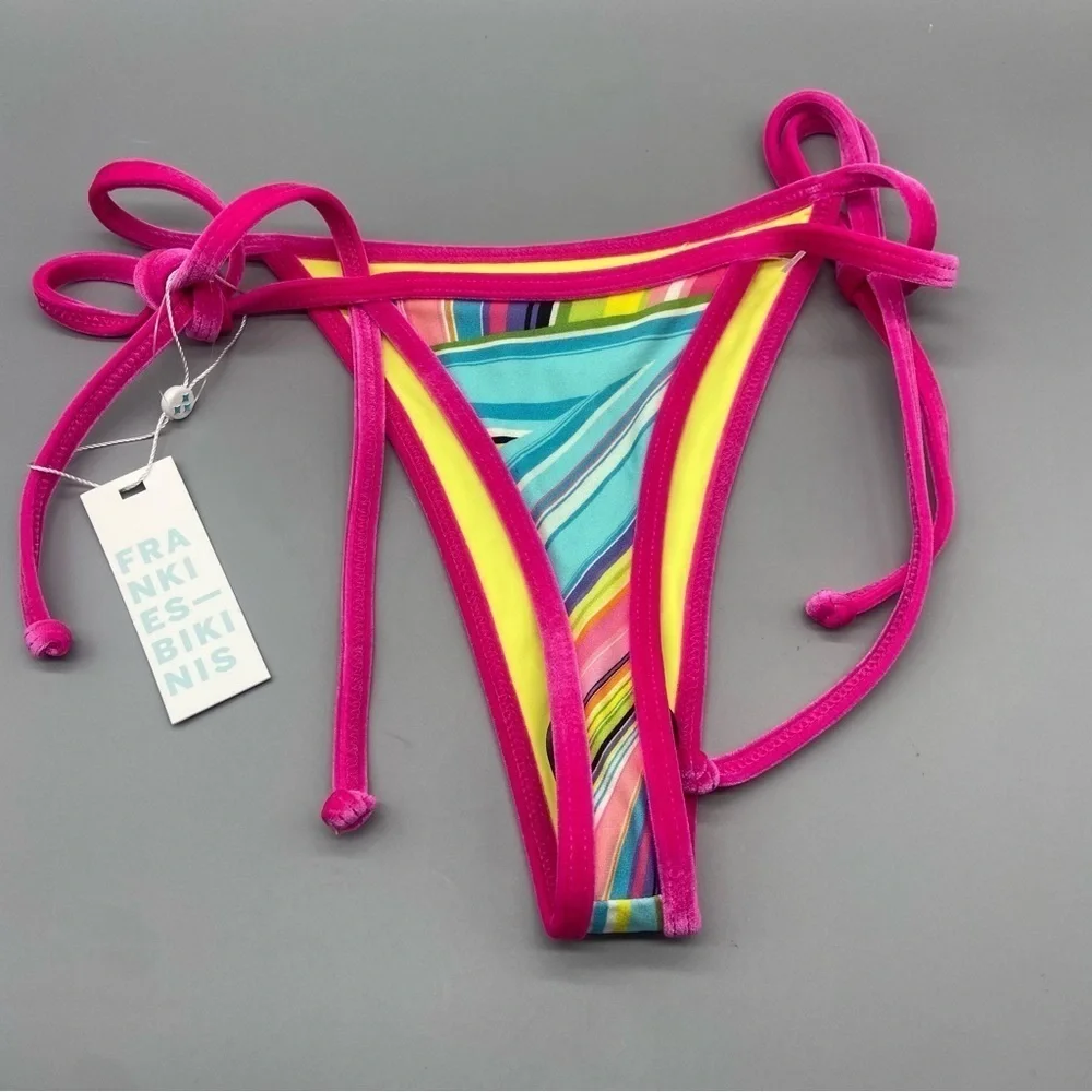 NEW! Frankie’s Bikini’s rainbow swirl hazel bikini bottom nwt 1729